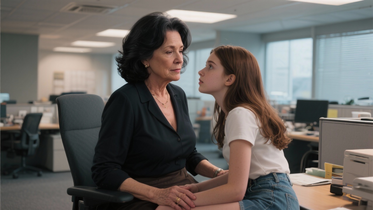 Moonlight Seduction at the Office Oasis