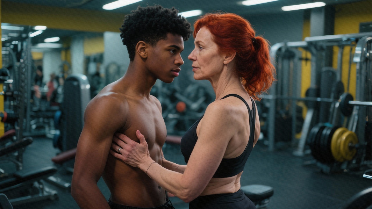 The Sweat-Kissed Gym